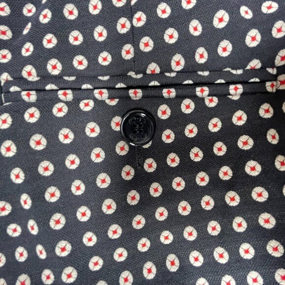 Maison Common Munich Women's Size 34 Casual Ankle Trousers Pants Floral Pattern - Picture 6 of 10